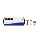 電車 顔文字スタンプ（個別スタンプ：3）