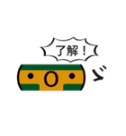 電車 顔文字スタンプ（個別スタンプ：5）