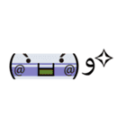 電車 顔文字スタンプ（個別スタンプ：11）