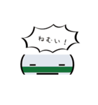 電車 顔文字スタンプ（個別スタンプ：30）