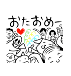 シンプルスタイル。み～んな友だち！2（個別スタンプ：40）