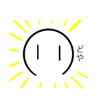 シンプルな白いスタンプ（個別スタンプ：14）