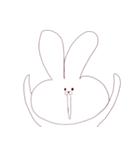 ゆるなぞなうさぎ（個別スタンプ：1）