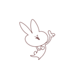 ゆるなぞなうさぎ（個別スタンプ：11）