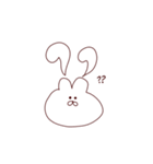 ゆるなぞなうさぎ（個別スタンプ：16）