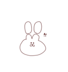 ゆるなぞなうさぎ（個別スタンプ：17）