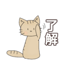 ほうじ茶ねこ（個別スタンプ：4）