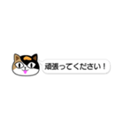 猫の吹きだし・お仕事編（敬語）（個別スタンプ：36）