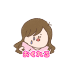 ゆるい男の子と女の子（個別スタンプ：6）