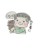かんちゃん手描きスタンプ 仕事（個別スタンプ：1）