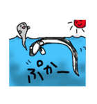 水のいきもの(ウから始まるニョロニョロ)（個別スタンプ：13）
