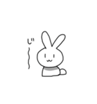 お花畑のうさぎ（個別スタンプ：1）