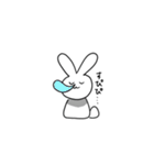 お花畑のうさぎ（個別スタンプ：4）