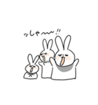 お花畑のうさぎ（個別スタンプ：9）