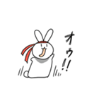 お花畑のうさぎ（個別スタンプ：17）