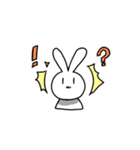 お花畑のうさぎ（個別スタンプ：32）
