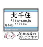 メトロ日比谷線 いまこの駅だよ！タレミー（個別スタンプ：21）