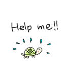 手描きのゆる〜いカメ 敬語（個別スタンプ：18）