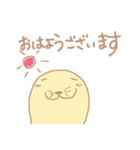 ゆる〜い手描きのトド（個別スタンプ：1）