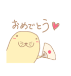 ゆる〜い手描きのトド（個別スタンプ：13）
