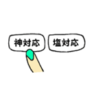 選択指ちゃん。（個別スタンプ：15）