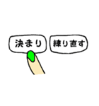 選択指ちゃん。（個別スタンプ：40）