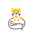 柴犬ももちゃんの会話（個別スタンプ：17）