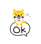 柴犬ももちゃんの会話（個別スタンプ：34）