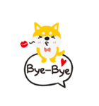柴犬ももちゃんの会話（個別スタンプ：35）