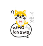 柴犬ももちゃんの会話（個別スタンプ：36）