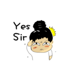 お団子ヘアギャルの日常（個別スタンプ：6）