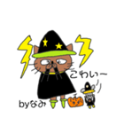 なみちゃんスタンプ。ハロウィーン使用（個別スタンプ：11）