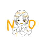 喋らない男の子（個別スタンプ：9）