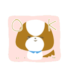 まっしゅるーむ犬わんるぅむ（個別スタンプ：1）