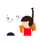 あおきくんとよしこちゃん（個別スタンプ：6）