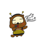 ぽんぬハチになってみた（個別スタンプ：3）