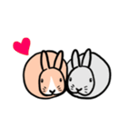 もふもふうさぎすき（個別スタンプ：18）