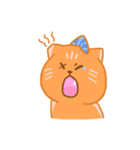 オレンジ独眼ネコ: 日本語ver.（個別スタンプ：22）