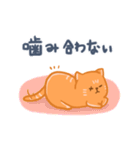 オレンジ独眼ネコ: 日本語ver.（個別スタンプ：39）