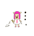 三匹の子むすめ（個別スタンプ：8）