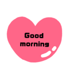 ハートでごあいさつ2(English)（個別スタンプ：3）