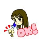 ユキちゃんかわいいスタンプ（個別スタンプ：3）