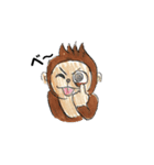 手書き あにまる（個別スタンプ：4）