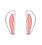 とてもかわいいエプロンうさみみ女（個別スタンプ：1）