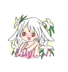 とてもかわいいエプロンうさみみ女（個別スタンプ：8）