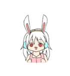 とてもかわいいエプロンうさみみ女（個別スタンプ：11）