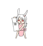 とてもかわいいエプロンうさみみ女（個別スタンプ：19）