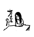 黙っていれば美人な女の子with厳しいネコ、（個別スタンプ：25）
