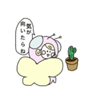蝶々の着ぐるみを着た女の子のスタンプ（個別スタンプ：21）