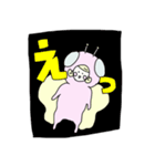 蝶々の着ぐるみを着た女の子のスタンプ（個別スタンプ：23）
